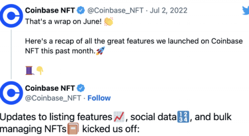 Coinbase NFT发布新功能，努力吸引交易商