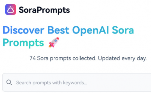 OpenAI Sora Prompts   -- 收集Sora的提示词和视频的网站。